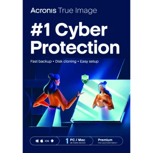 Acronis True Image Premium 1 TB Cloud, Antivirus and Backup Software - 1PC/MAC [Digital Download]