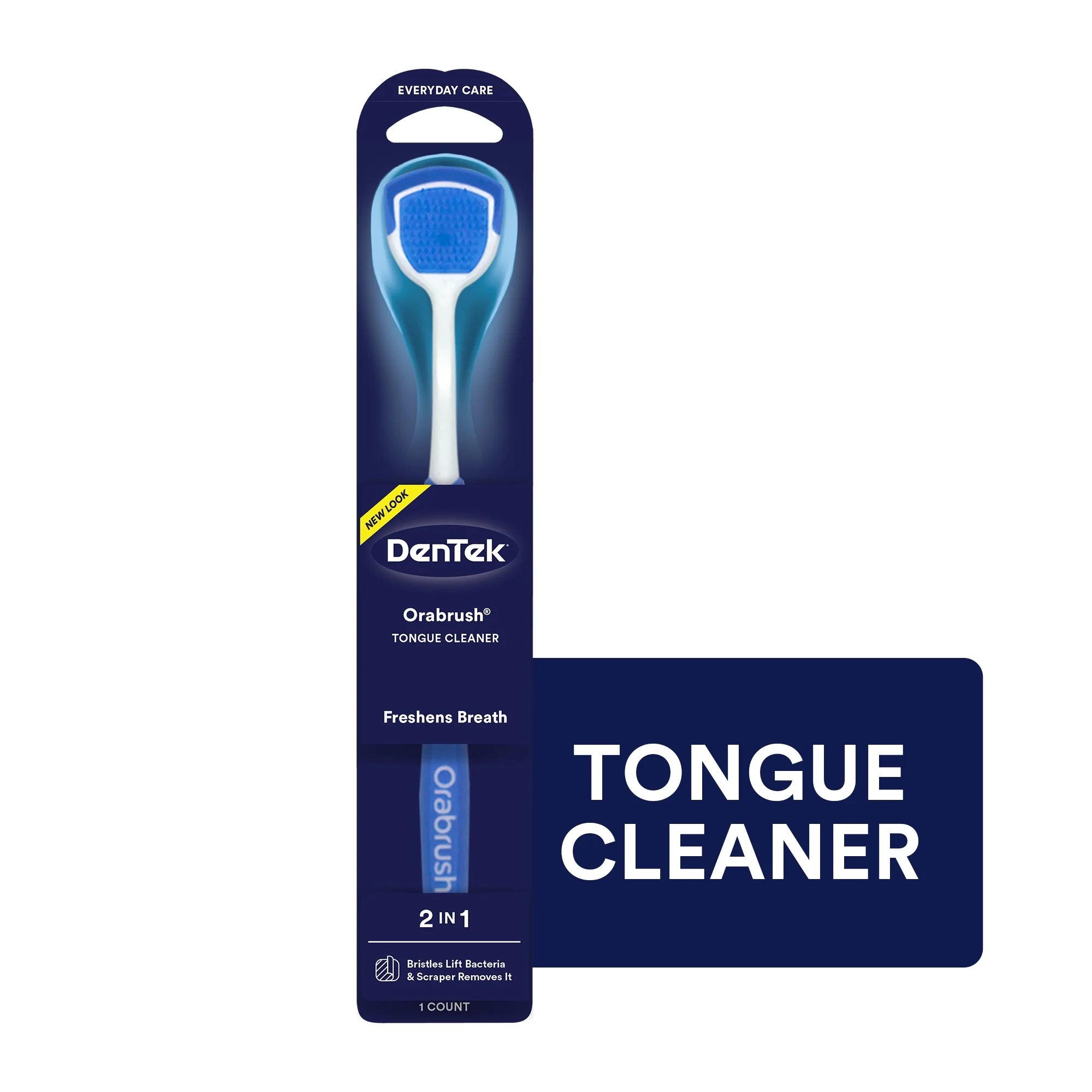 DenTek Orabrush Fresh Breath Tongue Cleaner, BPA-Free, 1 Count