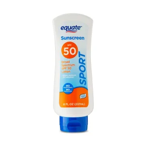 Equate Sport Broad Spectrum Sunscreen Lotion, SPF 50, 8 fl oz