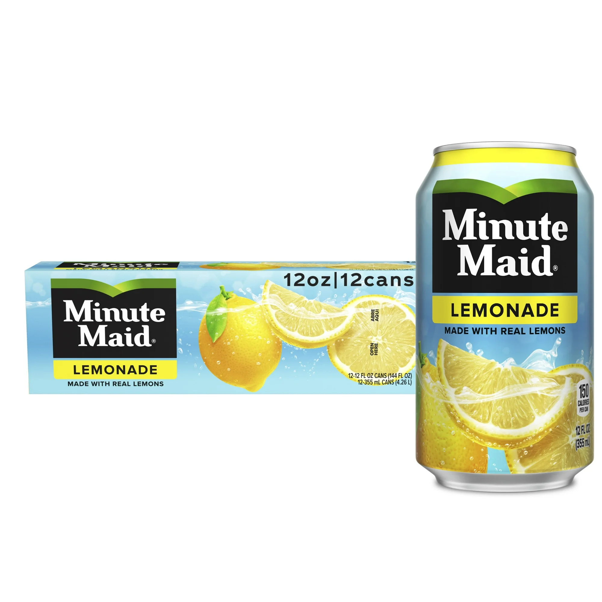 Minute Maid Lemonade Cans, 12 fl oz, 12 Pack