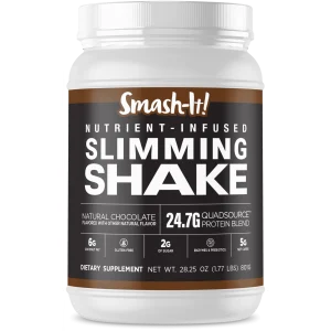 Primal Labs Smash-It Nutrient Infused Low Carb Protein Powder to Help Trim Down, Keto Meal Replacement Shake Powder, Gluten-Free Whey Protein Powder, Delicious Chocolate Flavor